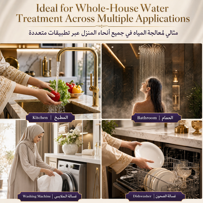 ZeniRay Smart Whole-House UVC LED Water Sterilizer – 25 LPM High-Flow On-Demand Purifier (Mercury-Free, Main Water Line Shield)