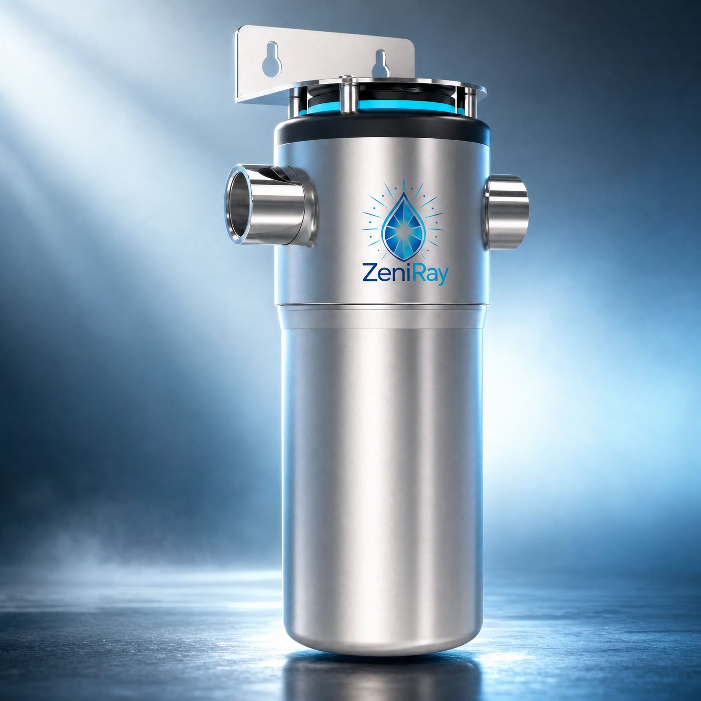 ZeniRay Pro-Stream 46LPM Whole-House UVC LED Water Sterilizer – High-Flow Smart Mainline Purifier (Mercury-Free, Flow-Activated Protection for Luxury Estates)